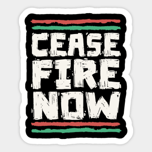 Ceasefire Now - Peace For Palestine Sticker